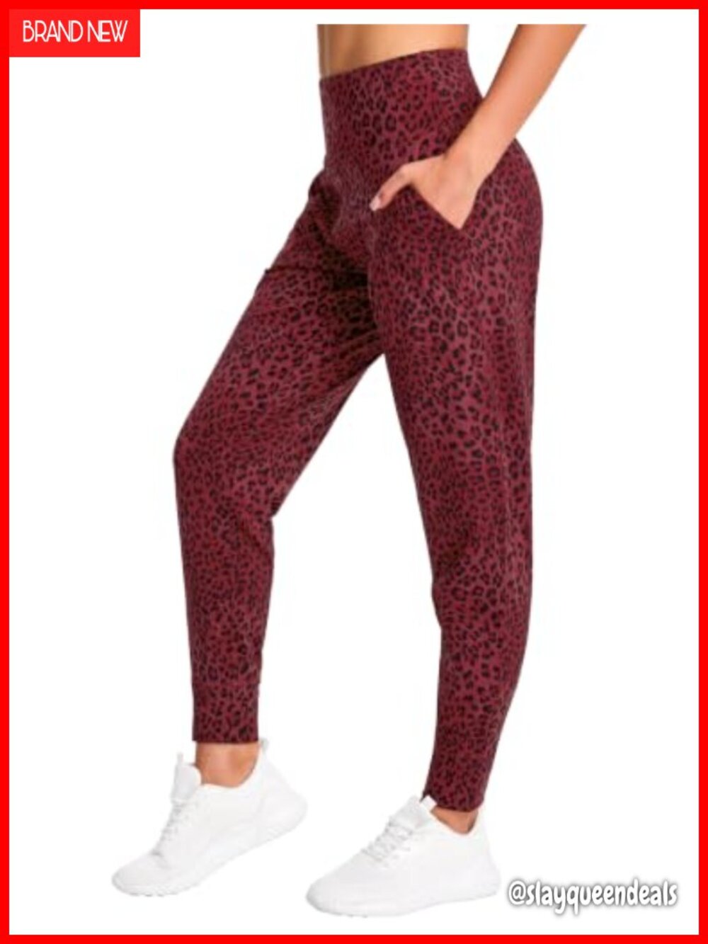 Women's Lightweight Workout Jogger Pants Tapered Lounge Leggings with Pockets